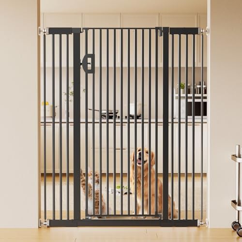 Extra tall safety gate with narrow bars