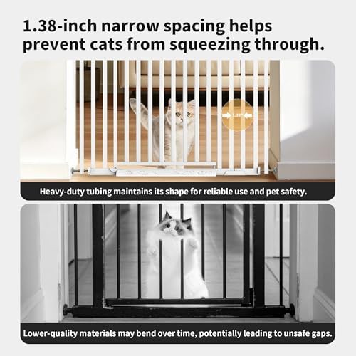 Extra tall white pressure mounted cat gate — photo 5