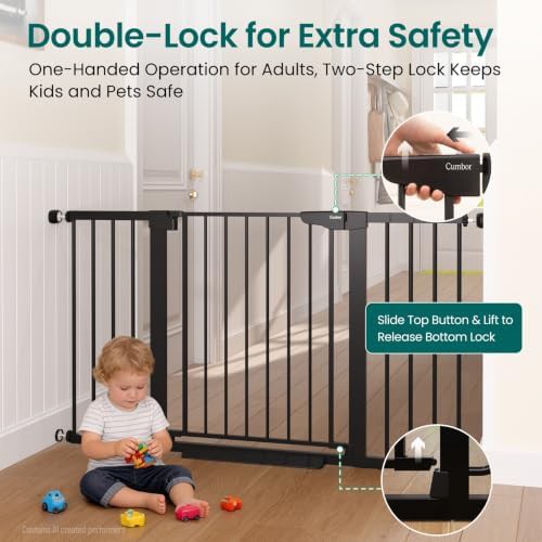 Standard Auto Close Black Gate for Stairs — photo 3