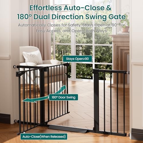 Standard Auto Close Black Gate for Stairs — photo 4