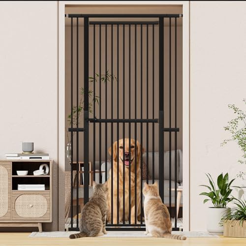Extra tall black metal cat gate