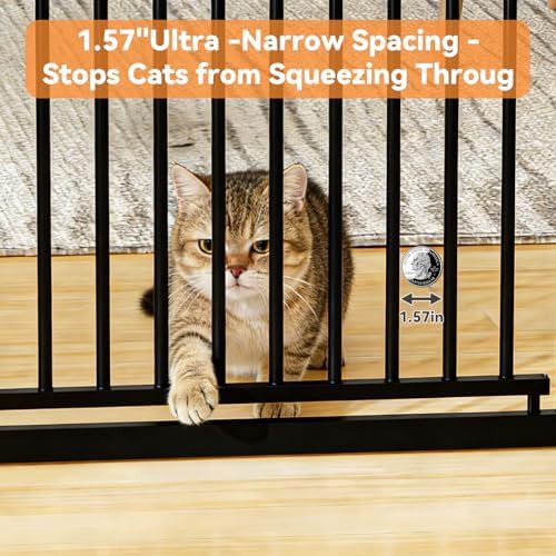Extra tall black metal cat gate — photo 4