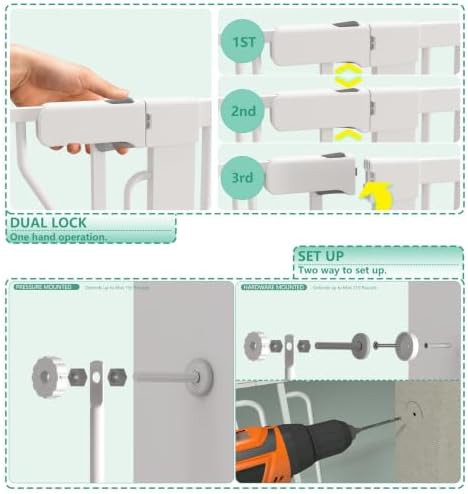 Extra tall white cat gate for hallways — photo 4