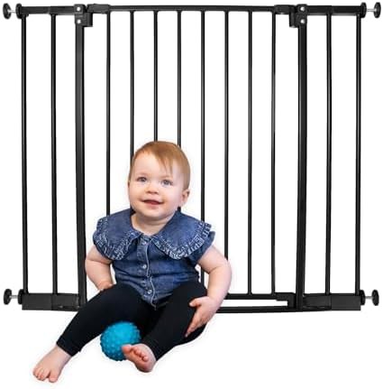 StepSafe Black Metal Auto Close Gate