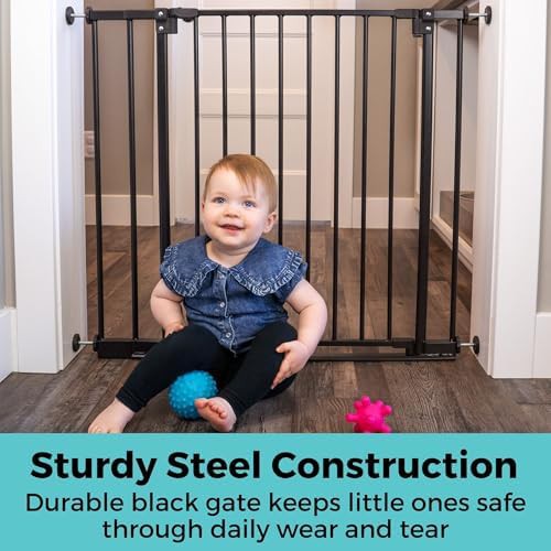 StepSafe Black Metal Auto Close Gate — photo 4