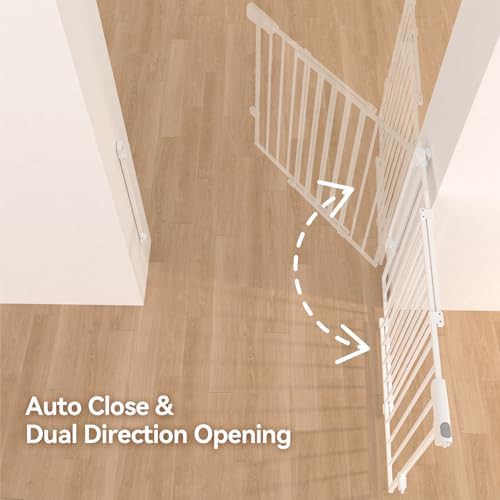 White hardware mount gate with no bottom bar — photo 4