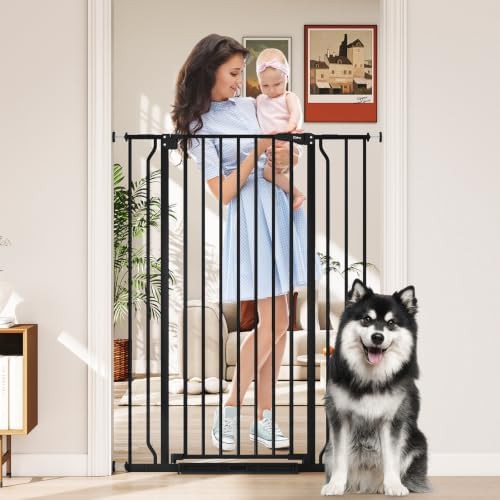 Extra Tall Black No Drill Gate 50 in