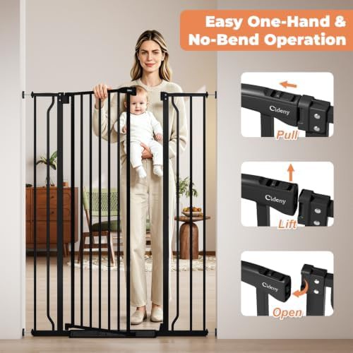Extra Tall Black No Drill Gate 50 in — photo 4