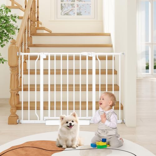 Extended Wide Indoor Pet Gate 45 in