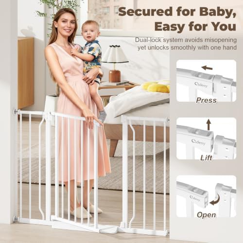 Extended Wide Indoor Pet Gate 45 in — photo 4