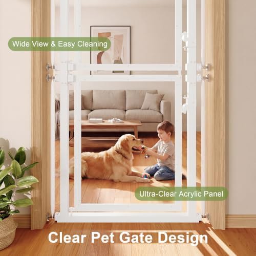 Extra tall clear acrylic cat safety gate — photo 4