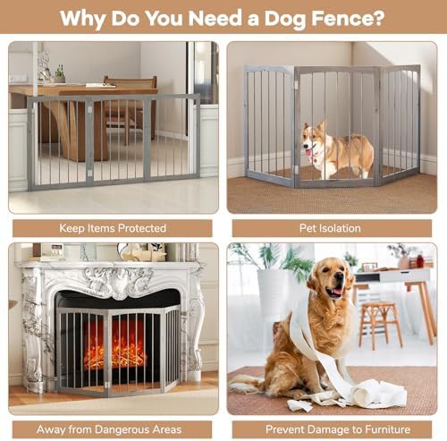 Freestanding foldable extra wide dog gate — photo 5